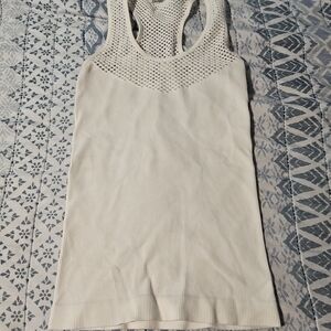Women's Cream Sleeveless Top